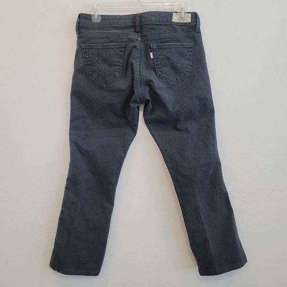 💕 Vintage Levi's Night Blues Straight Leg Jeans Size 4 M - Picture 4 of 14